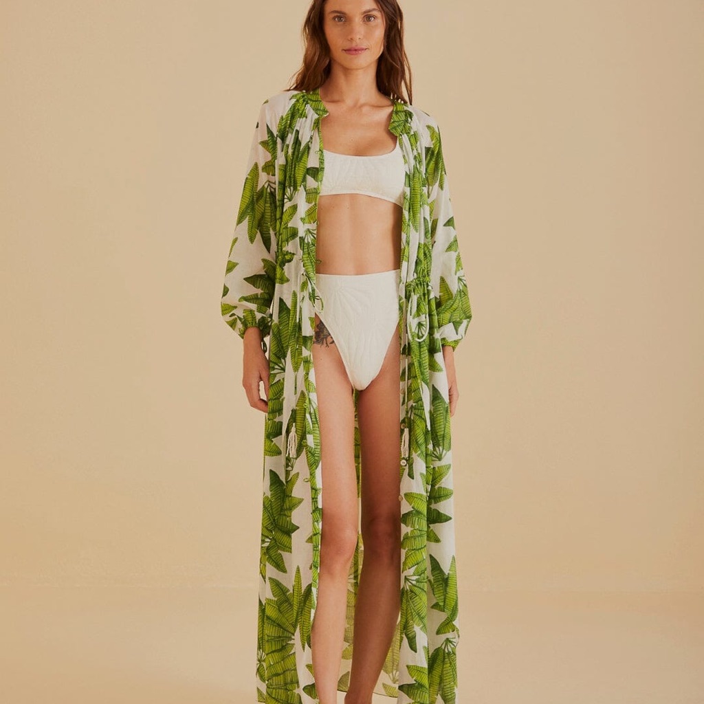 Farm Rio Brand New Palm Fan Maxi Dress Size Small